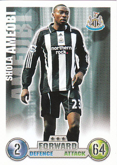 Shola Ameobi Newcastle United 2007/08 Topps Match Attax #223